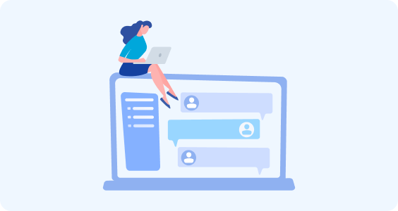 Web面談のイメージ